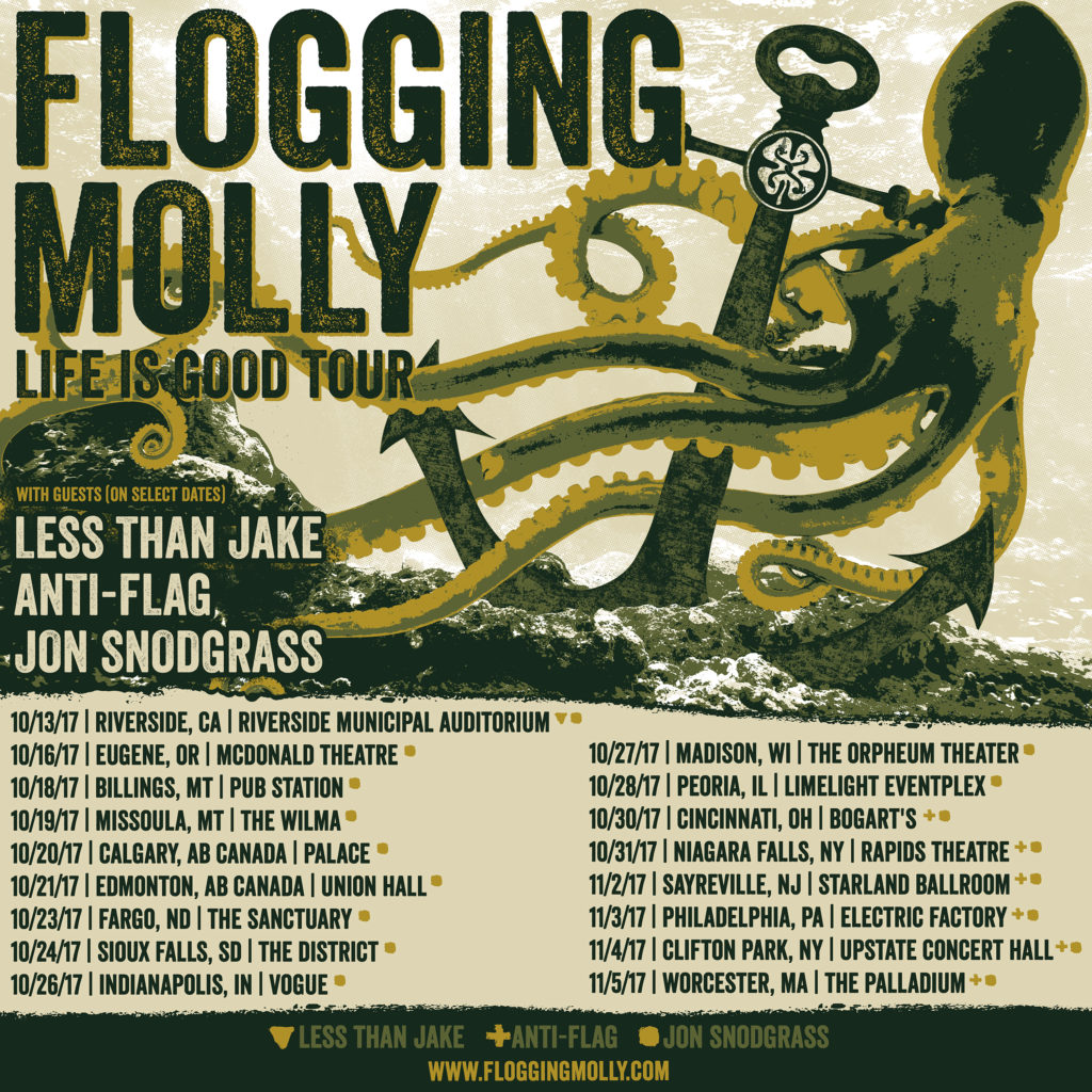 Flogging Molly Life Is Good Tour